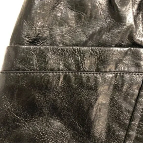 Sea Women’s Laurence Vegan Leather Shorts - Size 14